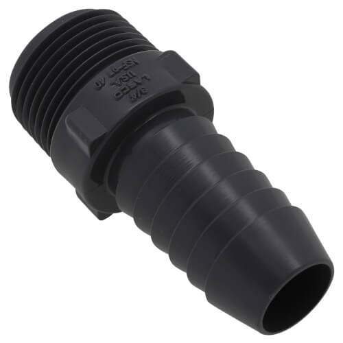 3/4" PVC Barbed Insert Male Adapter (MIPT x Insert)