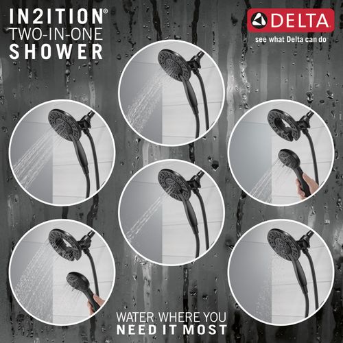 Main product image of Arvo 14 Series Tub & Shower Trim w/ In2ition (Matte Black), 144840-BL-I