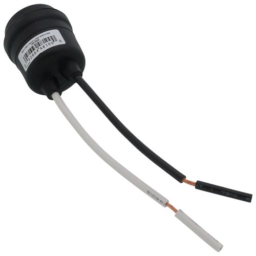 Main product image of Weatherproof Replacement Lampholder w/ Wire Leads, Medium Base - Black (600V, 660W)
