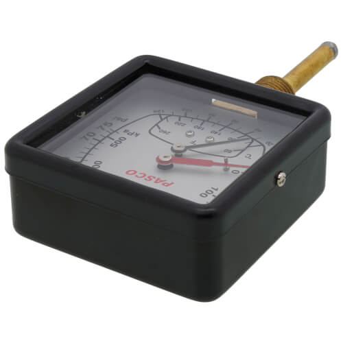75 PSI, 260 F Boiler Gauge - Bottom Mount