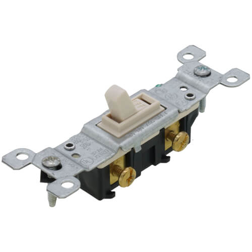 Main product image of Single-Pole Toggle Light Switch - Light Almond (120V)