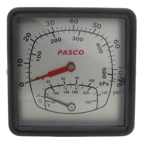 Main product image of 75 PSI, 260 F Boiler Gauge - Back Mount
