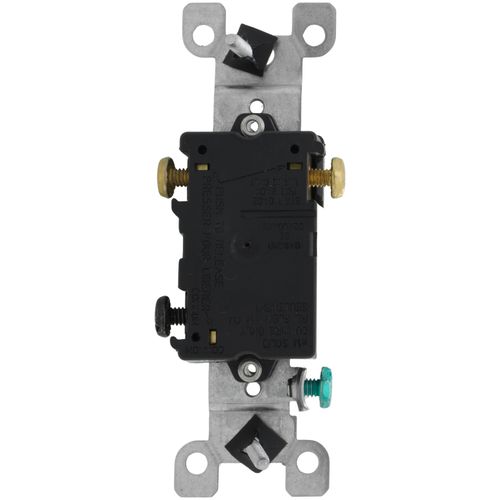 Main product image of 3-Way Framed Grounding Toggle Light Switch - Black (120V)