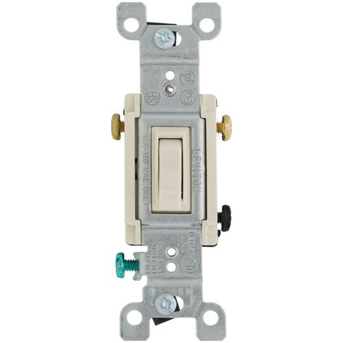 Main product image of 3-Way Toggle Light Switch - Light Almond (120V)
