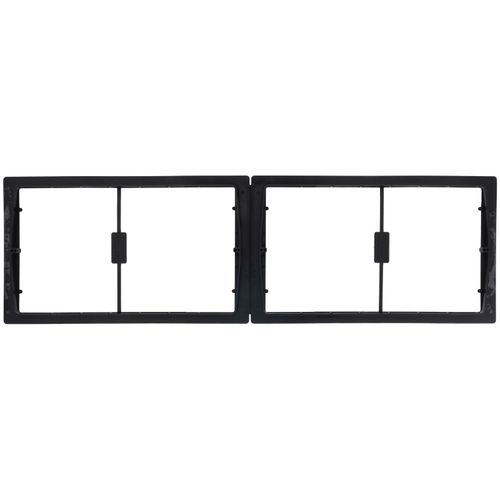 Main product image of 30" x 6" (1) or 14" x 6" (2) Windowed Return Air Grill Wall Frame, Clear Film for Restriction of Dirt and Air