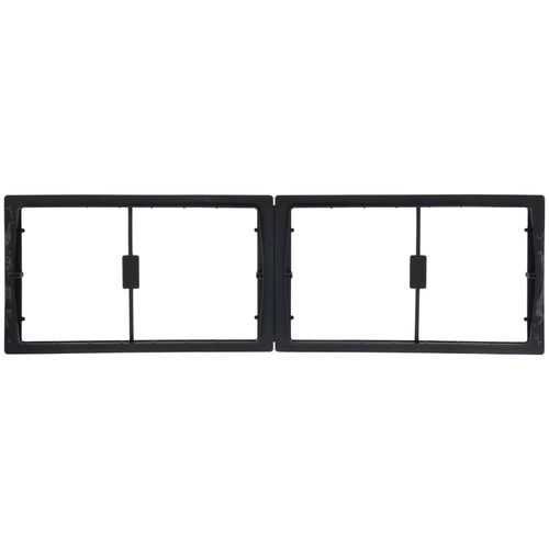 Main product image of 30" x 8" (1) or 14" x 8" (2) Windowed Return Air Grill Wall Frame, Clear Film for Restriction of Dirt and Air