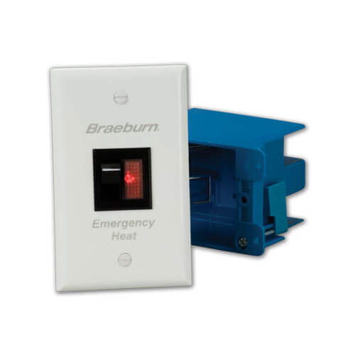 149090 Braeburn 149090 Emergency Heat Switch Lighted Rocker Switch