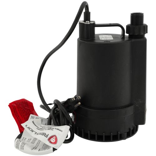 Main product image of RL-MP16 115V, 1/6 HP, 1300 GPH Manual Plastic Submersible Utility Pump, 8 ft. Cord (Black)