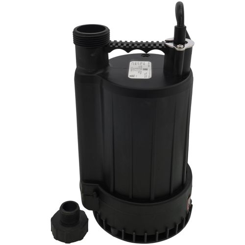 Main product image of RL-MP25 115V, 1/4 HP, 2200 GPH Manual Plastic Submersible Utility Pump, 8 ft. Cord (Black)