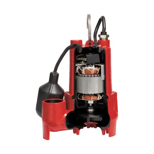 Main product image of RL-SC33T 115V, 1/3 HP, 3350 GPH Cast Iron Sump Pump w/ Tethered Float Switch, 10 ft. Cord (Red)