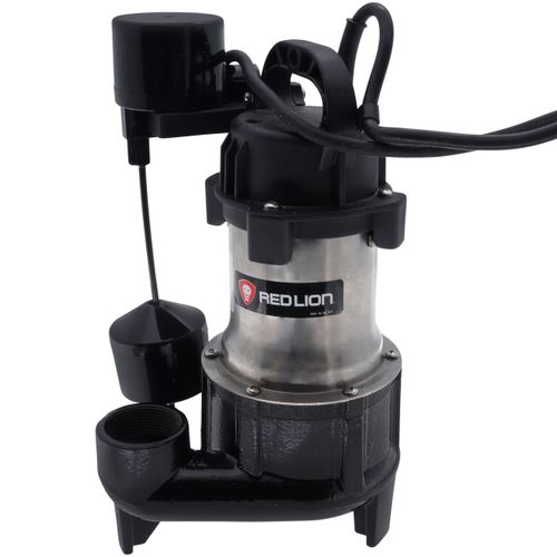 Main product image of RL-SS50V 115V, 1/2 HP, 3450 GPH Submersible SS Sump Pump w/ Vertical Switch, 10 ft. Cord (Black)