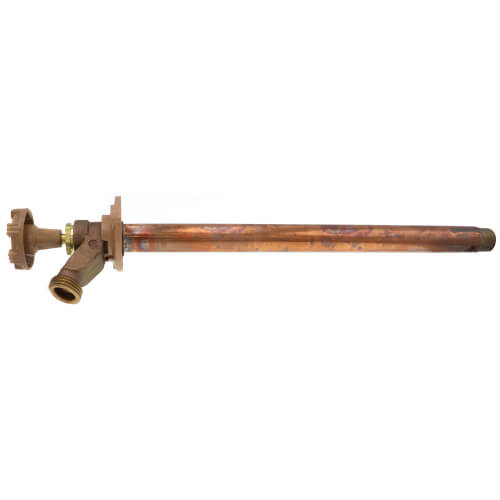 Main product image of Model 14 12", 1/2" x 3/4" Sweat Inlet Wall Faucet w/ Metal Handle