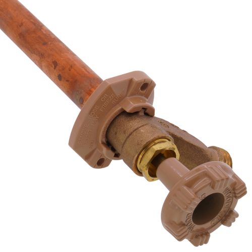 Main product image of Model 14 18", 1/2" MPT x Sweat Inlet Wall Faucet w/ Metal Handle