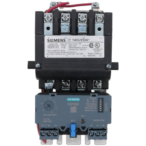 Main product image of Non-Reversing Motor Starter, 3 Ph, 3 Pole, 3-12 Amp, 50/60 Hz (110/120V)
