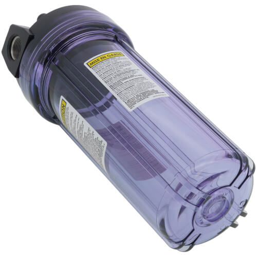 Main product image of 10" Clear Housing Kit, 3/4" Stainless Steel NPT