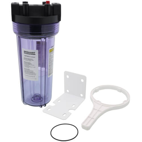 Main product image of 10" Clear Housing Kit, 3/4" Stainless Steel NPT