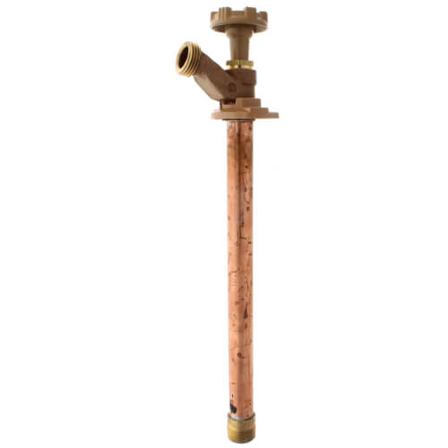 Main product image of Model 14 10", 1/2" FPT x 3/4" MPT Inlet Wall Faucet w/ Metal Handle