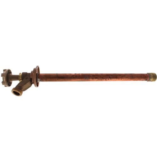 Main product image of Model 14 12", 1/2" FPT x 3/4" MPT Inlet Wall Faucet w/ Metal Handle