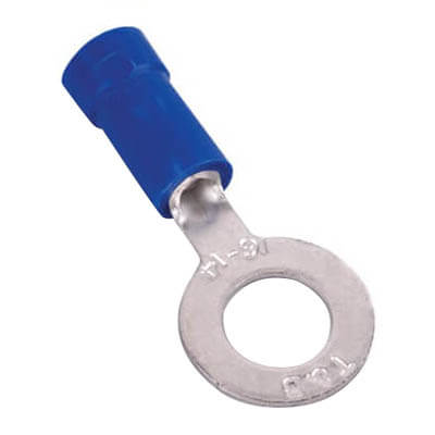 Main product image of Vinyl Insulated Expanded Closed Ring Terminal, 18-14 AWG, Bolt 1/4" (Copper)