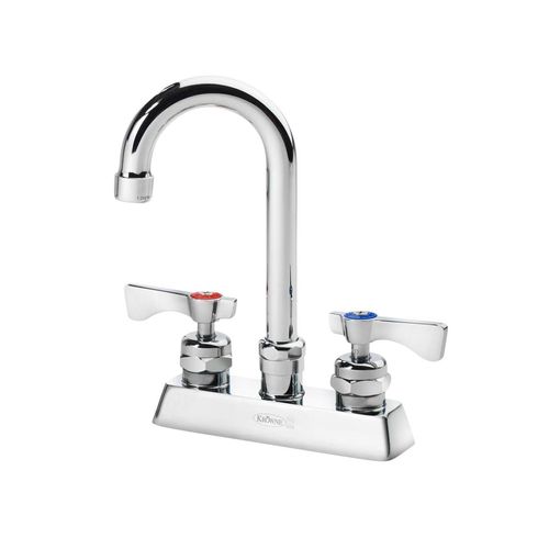 Main product image of Royal Series 4" Center Deck Mount Kitchen Faucet w/ 3-1/2" Wide Gooseneck Spout, 15-325L