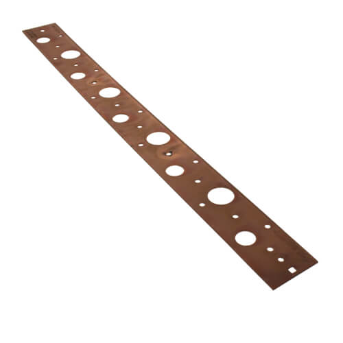 Main product image of 1/2", 3/4" Copper Flat Bracket (20" length)