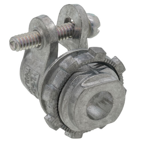 3/8" Zinc BX-Flex Straight Squeeze Connector