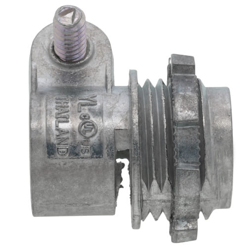 3/8" Zinc BX-Flex Straight Squeeze Connector