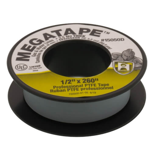 Main product image of PTFE MEGATAPE, 1/2" x 260" (Grey)