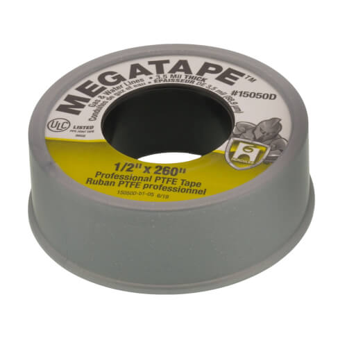 Main product image of PTFE MEGATAPE, 1/2" x 260" (Grey)