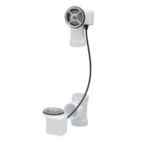 Main product image of TurnControl 17" - 24" PVC Plastic Tub Waste w/ 27" Cable - less Trim
