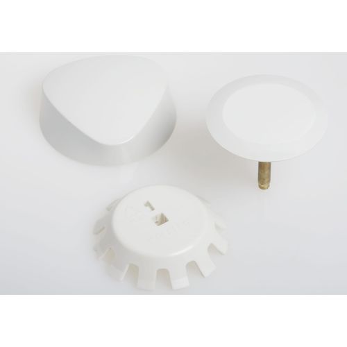 Main product image of TurnControl Overflow Drain Trim w/ Plastic Handle (Alpine White)