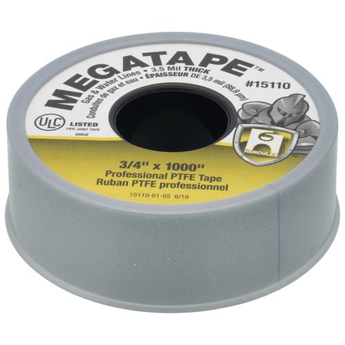 Main product image of PTFE MEGATAPE, 3/4" x 1000" (Grey)
