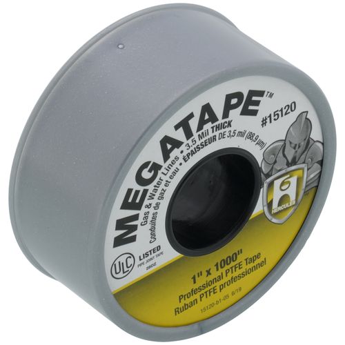 Main product image of PTFE MEGATAPE, 1" x 1000" (Grey)