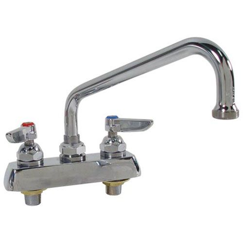 Main product image of Workboard Faucet, Deck Mount, 4" Centers, 8" Swing Nozzle, Lever Handles, B-1111