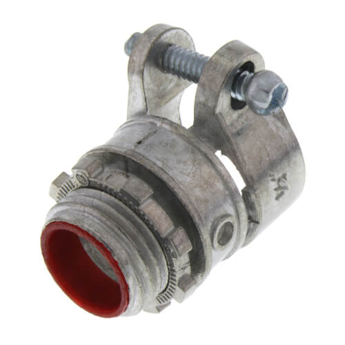 Main product image of 1/2" Zinc BX-Flex Straight Squeeze Connector w/ Insulated Throat