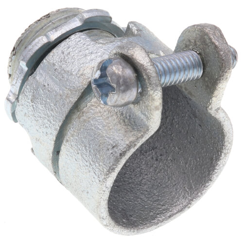 Main product image of 1/2" Malleable Iron BX-Flex Straight Squeeze Connector