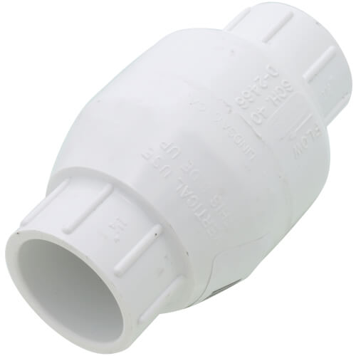Main product image of 1-1/4" IPS PVC Swing Check Valve (Socket)