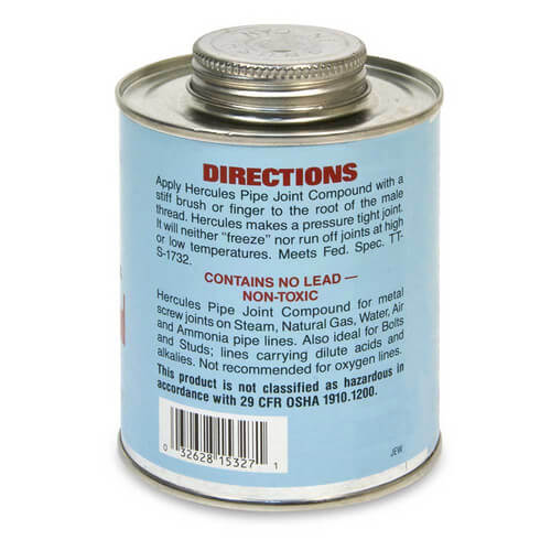 15327 Hercules 15327 Pipe Joint Compound 1 pt. (screw cap with brush)