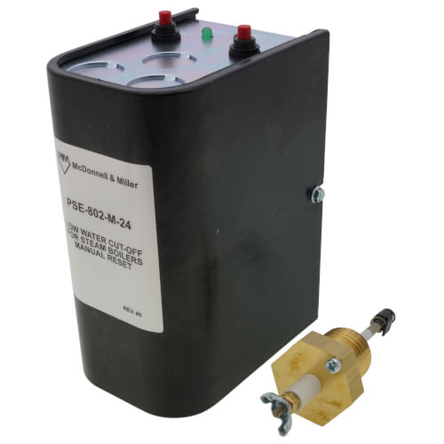 Main product image of PSE-802-M-24, Electronic, 24V Low Water Cut-Off w/ Manual Reset (Steam)