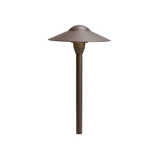 Main product image of 8" Dome Short Stem 12V Path Light Textured (Architectural Bronze)