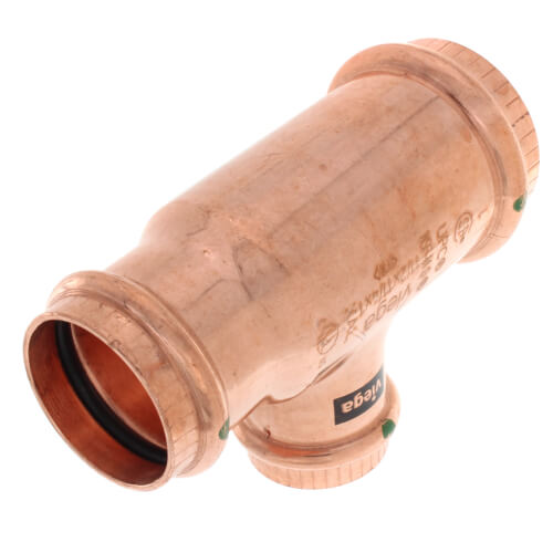 Main product image of 1-1/2" x 1-1/4" x 1" ProPress Copper Tee