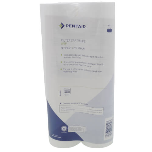 W5P, Spun Polypropylene Fibers Sediment Filter Cartridge - 2 Pack (5 Microns)