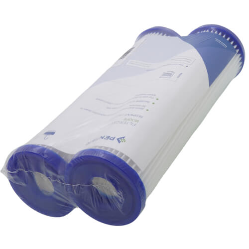 W30PE, Pleated Polyester Fibers Sediment Filter Cartridge, 2-Pack (30 Microns)