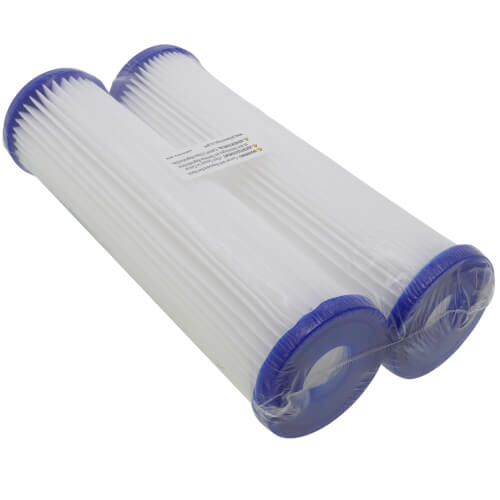 Main product image of W50PE, Pleated Polyester Fibers Sediment Filter Cartridge, 50 Microns (2 Pack)