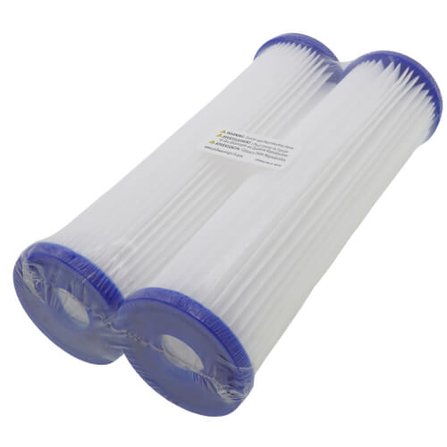 Main product image of W50PE, Pleated Polyester Fibers Sediment Filter Cartridge, 50 Microns (2 Pack)