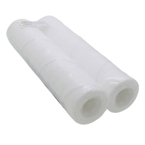 W5W, Polypropylene String Wound Sediment Filter Cartridge, 2 Pack (5 Micron)