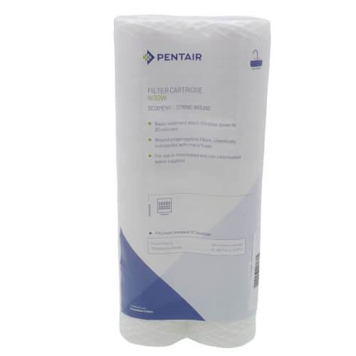 W30W, Polypropylene String Wound Sediment Filter Cartridge, 2-Pack (30 Micron)