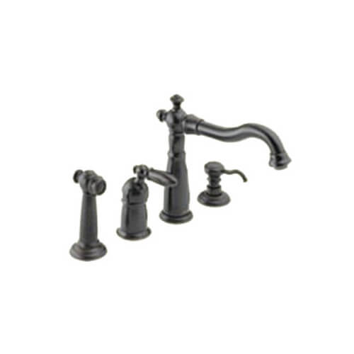 156RBDST Delta 156RBDST Single Handle Kitchen Faucet with Spray