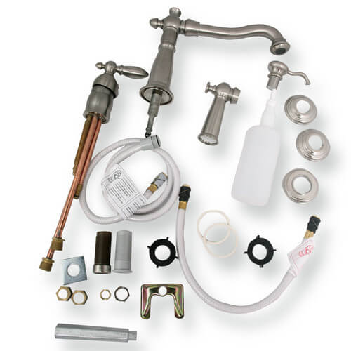 156SSWF Delta 156SSWF Single Handle Kitchen Faucet with Spray and