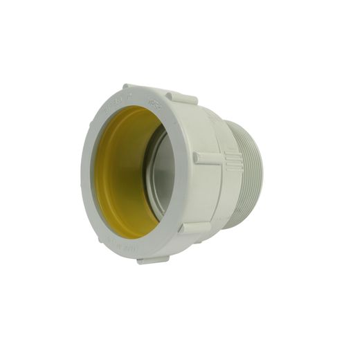 Main product image of 4" Labline Flame Retardant Polypropylene Acid Waste Male Adapter, W144